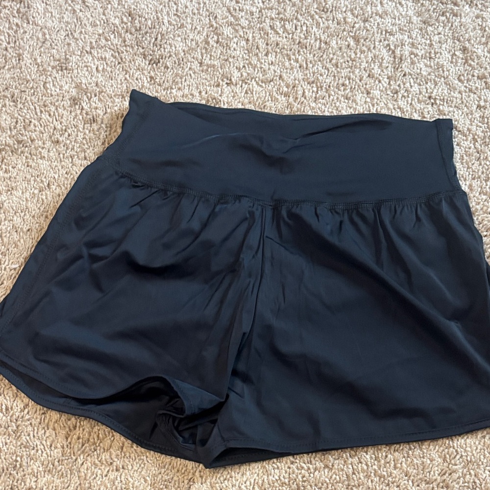 Women’s Black Athletic Shorts - Lightweight Performance